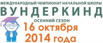 Чемпионат начальной школы "Вундеркинд"